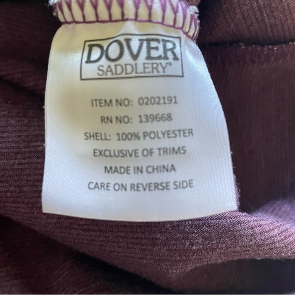Dover Saddlery Bethany Heathered Purple Pullover Snap Neck - Picture 12 of 13